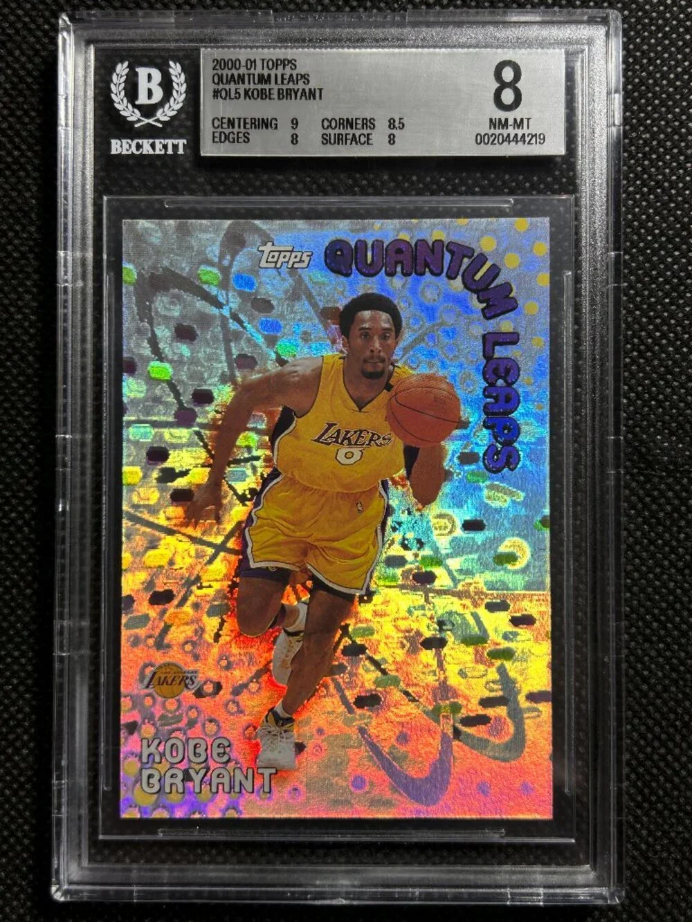2000-01 Topps Quantum Leaps Kobe Bryant #QL5 BGS 8 NM-MINT Lakers HOF